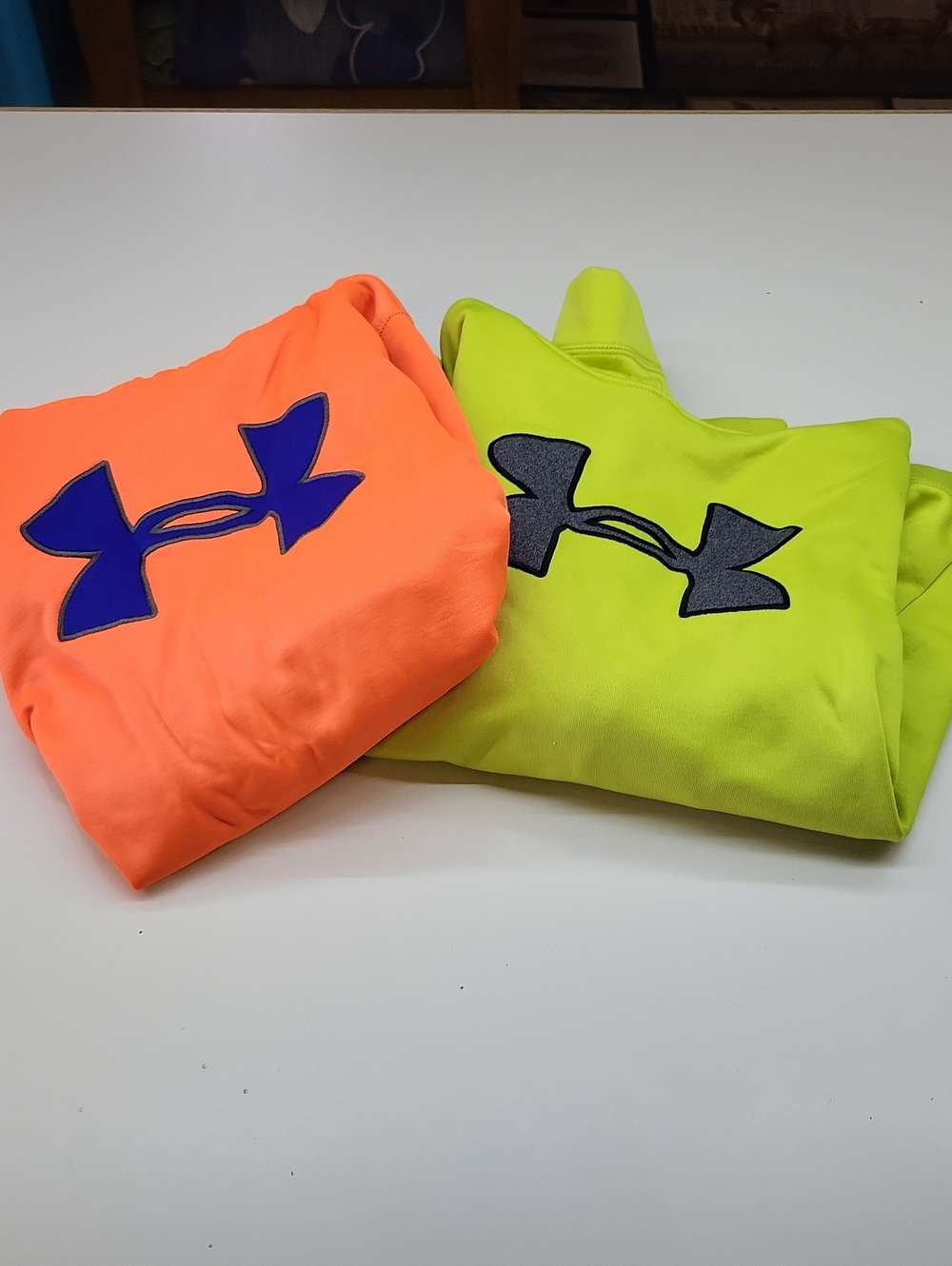 *Under Armour Youth Neon Orange & Lime Hoodies